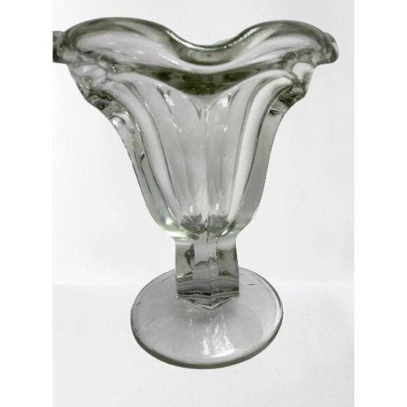 Sundae Ice Cream Dishes  Bowls Vintage Heavy Soda Fountain Train Mint Railroad - Picture 2 of 11